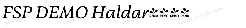 FSP DEMO Haldar字体转换 FSP DEMO Haldar字体转换